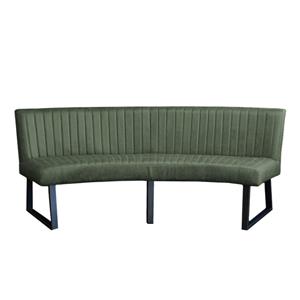 HomingXL Eetkamerbank Ovaal | Geschikt voor ovale tafel 200 cm | lederlook Missouri groen 10
