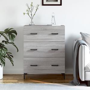 VidaXL Dressoir 69,5x34x90 cm bewerkt hout grijs sonoma eikenkleurig