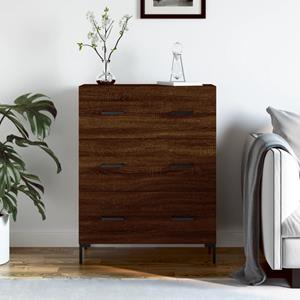 VidaXL Dressoir 69,5x34x90 cm bewerkt hout bruineikenkleurig