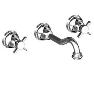 Badkamerdepot Wastafelkraan Retro Tres 3-gats Inbouw 197mm 124151 Chroom