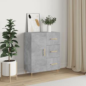 VidaXL Dressoir 69,5x34x90 cm bewerkt hout betongrijs