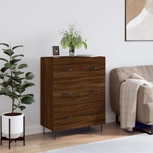 VidaXL Dressoir 69,5x34x90 cm bewerkt hout bruineikenkleurig