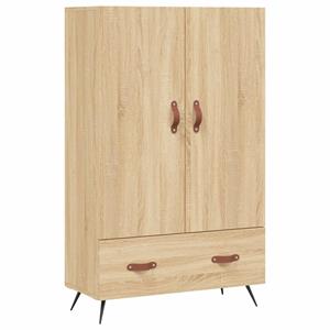 VidaXL Hoge kast 69,5x31x115 cm bewerkt hout sonoma eikenkleurig