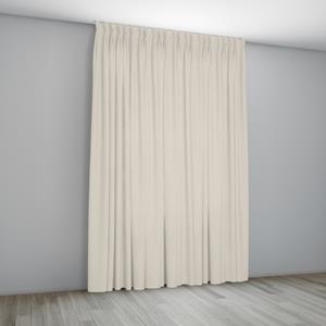 Doehetbudget.nl Overgordijn Bordeaux Creme Coupage
