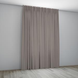 Doehetbudget.nl Overgordijn Bordeaux Taupe Coupage