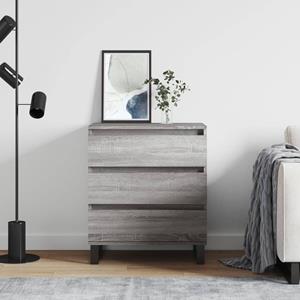VidaXL Dressoir 60x30x75 cm bewerkt hout grijs sonoma eikenkleurig