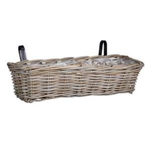 Mica Decorations Marcia Mand - 60x19x15 cm - Rotan - Grijs