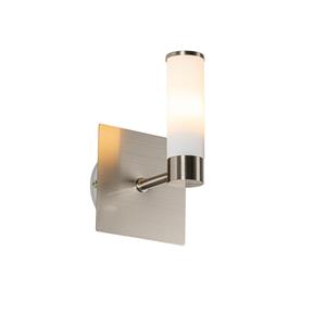 QAZQA Moderne badkamer wandlamp staal IP44 - Bath