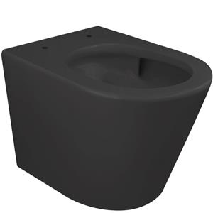 Boss & Wessing Wandcloset BWS Astev Rimless Tornado Flush Mat Zwart