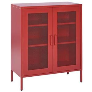 Beliani WAKATIPU Sideboard met 2 deuren rood