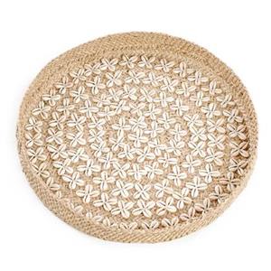 Bazar Bizar  De Costa Shell Plaat - Naturel Wit - M