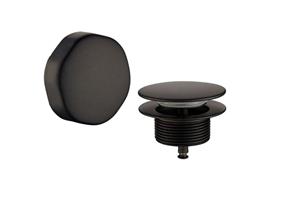 Sanifun knop en badplug Arthur mat zwart.