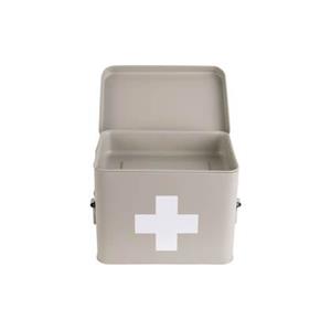  Medicine storage box medium metal matt warm grey