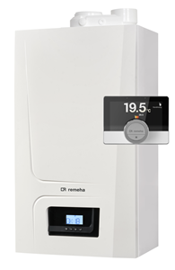 Remeha Avanta Ace hr gaswandketel m. warmwatervoorziening combi comfort 35C CW5 exc. 80-80 m. energiezuinige A-label pomp+eTwist