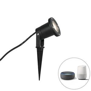 QAZQA LED Tuinspot basic - Zwart - Modern - D 9.7cm