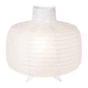 Xenos Rijstpapier lamp bol - wit - ø33x32.5 cm