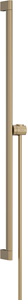 Hansgrohe Unica glijstang S Puro 90 cm met easy slide schuifstuk en Isiflex doucheslang 160 cm Brushed Bronze
