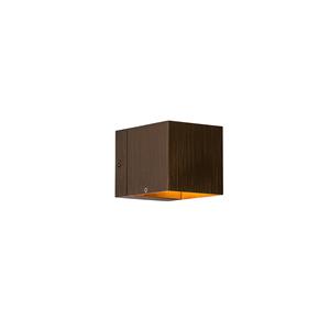 QAZQA Moderne wandlamp donkerbrons - Transfer