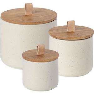 Costa Nova Keukenhulppot Pacifica Stoneware Wit 3-delig