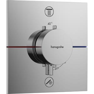 ShowerSelect Thermostat 15572000 up, für 2 Verbraucher, ohne Sicherungskombination en 1717, chrom - Hansgrohe