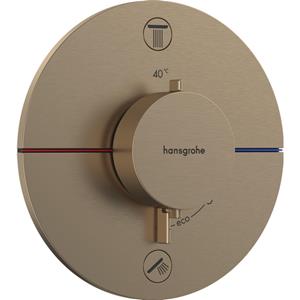 Hansgrohe Showerselect Comfort S thermostaat - inbouw - 2 functies - brushed bronze 15554140