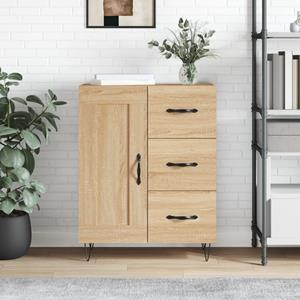 VidaXL Dressoir 69,5x34x90 cm bewerkt hout sonoma eikenkleurig