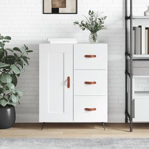 VidaXL Dressoir 69,5x34x90 cm bewerkt hout wit