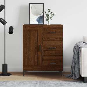 VidaXL Dressoir 69,5x34x90 cm bewerkt hout bruineikenkleurig
