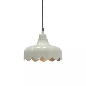 PR Home Hängelampe Wells Small, beige/gold, Ø 24 cm, Stecker