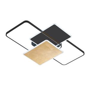 Fischer-Honsel Deckenleuchte ¦ schwarz ¦ Maße (cm): B: 90 H: 8 T: 60  - Möbel Kraft