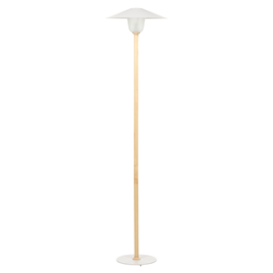 BELIANI Staande lamp hout wit MOPPY