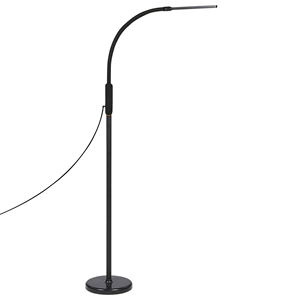 BELIANI Staande lamp LED zwart APUS