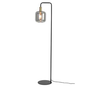 Countrylifestyle Vloerlamp Lekar antiek brons smoke glas