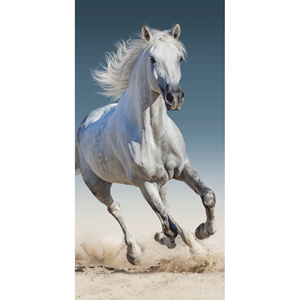 SlaapTextiel Animal Pictures Strandlaken Paard - 70 x 140 cm - Katoen