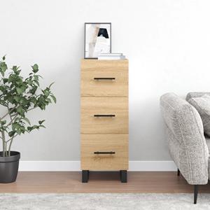 VidaXL Dressoir 34,5x34x90 cm bewerkt hout sonoma eiken