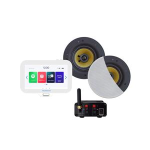 Aquasound N-Joy Connect n-joy connect badkamerradio - controller (ipx7) - wand lader - rumba speakerset wit - bluetooth versterker / 30 watt / 230v/12v EMN30-RW