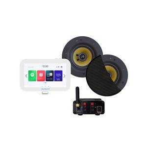 Aquasound N-Joy Connect n-joy connect badkamerradio - controller (ipx7) - wand lader - rumba speakerset zwart - bluetooth versterker / 30 watt / 230v/12v EMN30-RZ