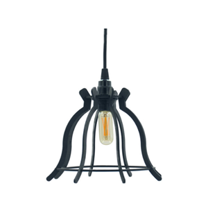 Maison Cocon Industriele hanglamp 005  Kap zwart