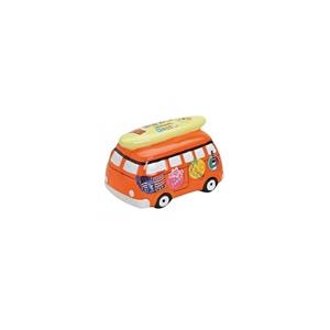 Spaarpot vakantie bus oranje 16 cm -