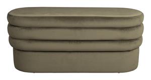 Dutchbone Bankje Aditi Velvet, 93cm - Groen