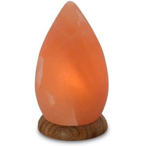 HIMALAYA SALT DREAMS Zoutkristal-tafellamp Drop Met de hand gemaakt van zoutkristal - iedere steen uniek, H: ca.20 cm (1 stuk)