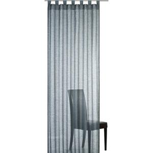 Vorhang Effecto, ELBERSDRUCKE, Schlaufen (1 St), halbtransparent, Leinenstruktur, Schlaufenschal Effecto 00 weiß