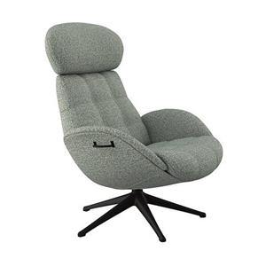 FLEXLUX Relaxfauteuil Relaxchairs Chester Premium comfort, rug- en hoofdeindeverstelling, draaibaar, voet zwart