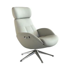 FLEXLUX Relaxfauteuil Relaxchairs Elegant Eersteklas comfort, rug- en hoofdsteunverstelling, draaibaar, aluminium voet