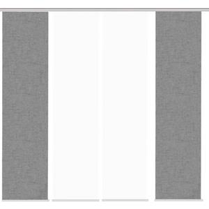 HOME WOHNIDEEN Schiebegardine "PIVE 4er SET", (4 St.), Schiebevorhang Digidruck 4er Set PIVE