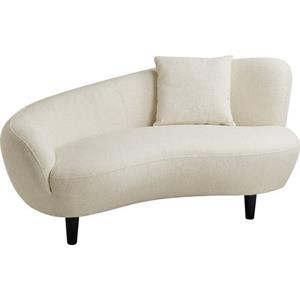 ATLANTIC home collection Chaiselongue "Olivia", Nierenform-Sofa mit Zierkissen im Originalbezug