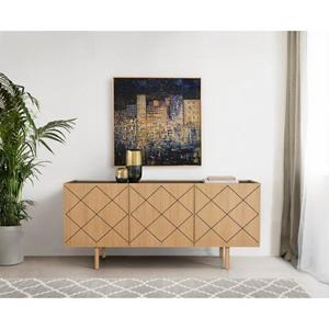 Woodman Kast Houtfineer van eiken, Scandinavisch design