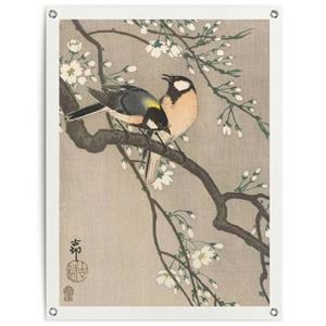 Reinders! Poster Ohara Koson Kohlmeisen auf Blütenzweig
