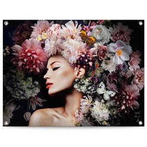 Reinders! Poster Vrouw met bloemenhoed