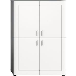 xonox.home Highboard Highboard Lago, weiß / grau
